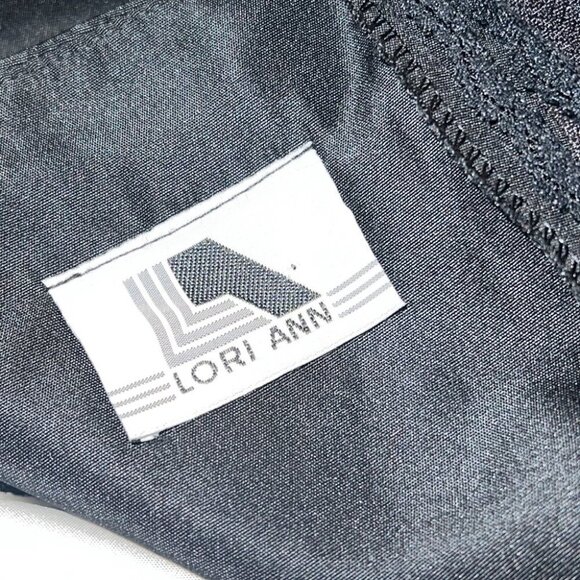 LORI Ann black and white tube dress with trail size Medium - Picture 3 of 9